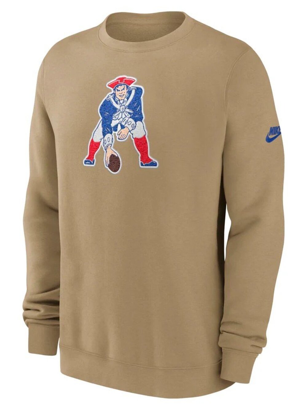 Nike Mens New England Patriots Throwback Rewind Club Historic Sweatshirt Medium